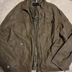 SEAN JOHN Men’s Faux Leather Jacket XXL