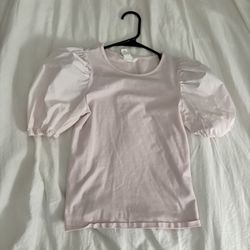 h&m puff sleeve shirt