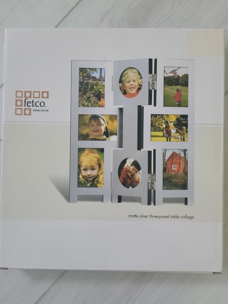 Fetco - Matte Silver Three-panel Table Collage