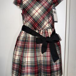 Polo Ralph Lauren Plaid Taffeta Dress 