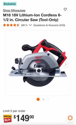 Milwaukee M18 Circular Saw