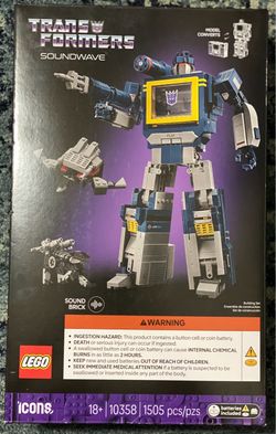 LEGO Icons Transformers: Soundwave 10358 - SEALED BOX