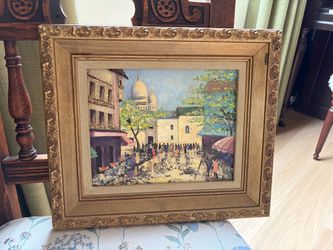 Original signed vintage painting