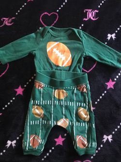 Newborn football onsie