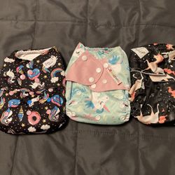 Cloth Diapers With Inserts Lot#14