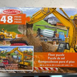 Melissa & Doug 48 Piece Construction Puzzle - Large