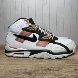 Nike Air Trainer SC Mens High Pink Quartz Shoes White / Green CU6672-100 SZ 13M