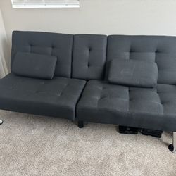 Black Fabric Futon