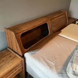 Bed Frame / Headboard / 2 Night Stand Combo
