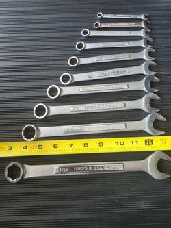 Vintage Craftsman USA Wrenches - Complete 10-Pc SAE Set (1/4" to 13/16")Price: $85