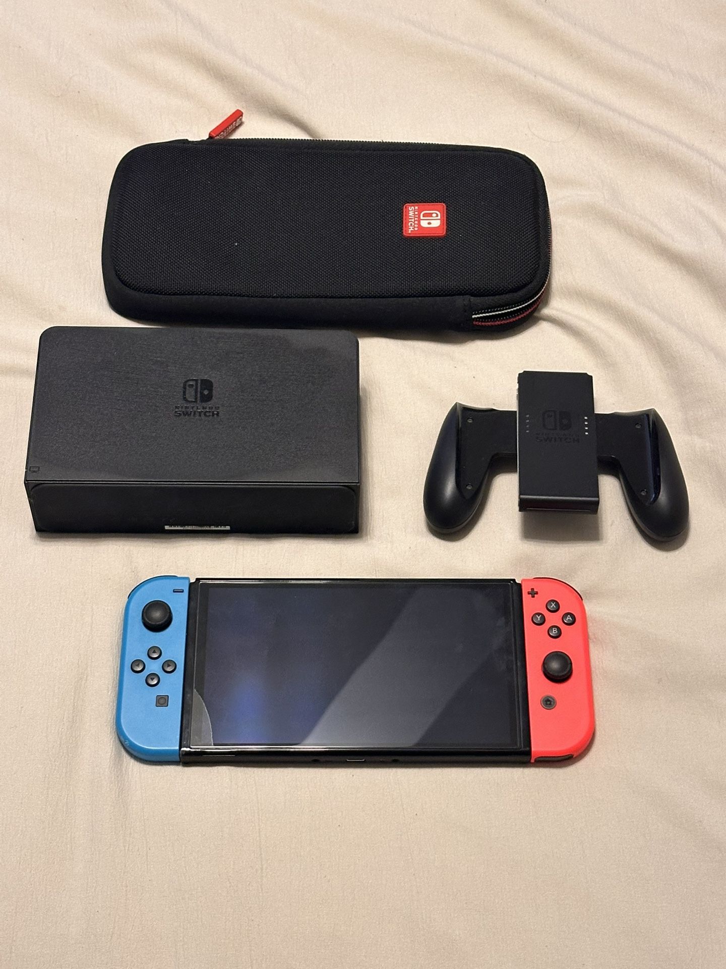 Nintendo Switch OLED with carrying case
