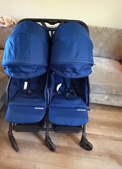 Mompush double stroller (navy)