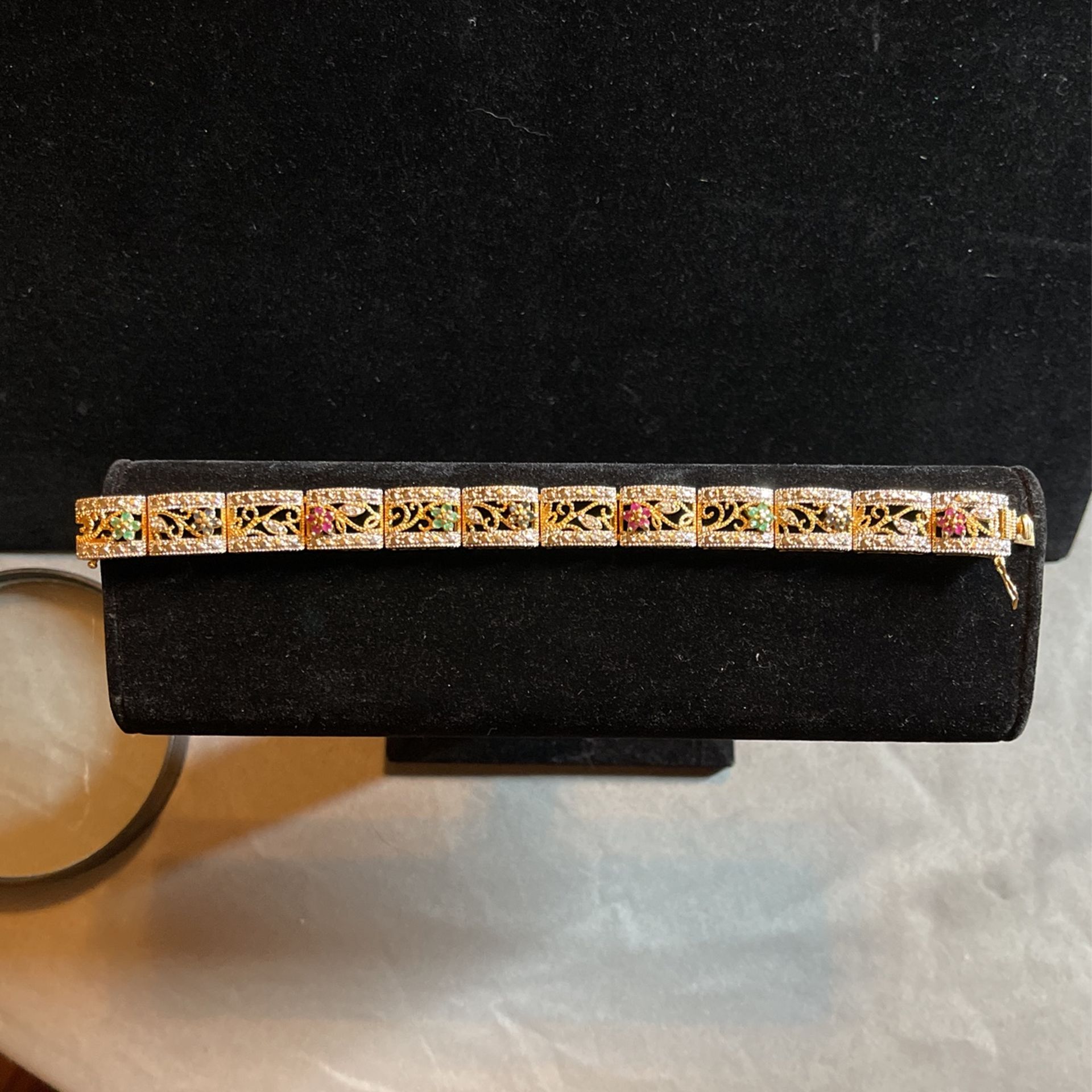 Women’s Bracelet Gold Filled With Genuine Birthstones