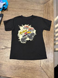 Eighty Eight Boys Kids Black Monster Jam Size 7 T Shirt Black #monsterjam #offroad
