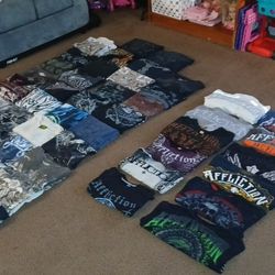 50 Piece Y2K, Y2K Brands, South Pole, Ecko, Affliction, Affliction Style, Tap Out, MMA,  and More. All different sizes from small to 2X. 
