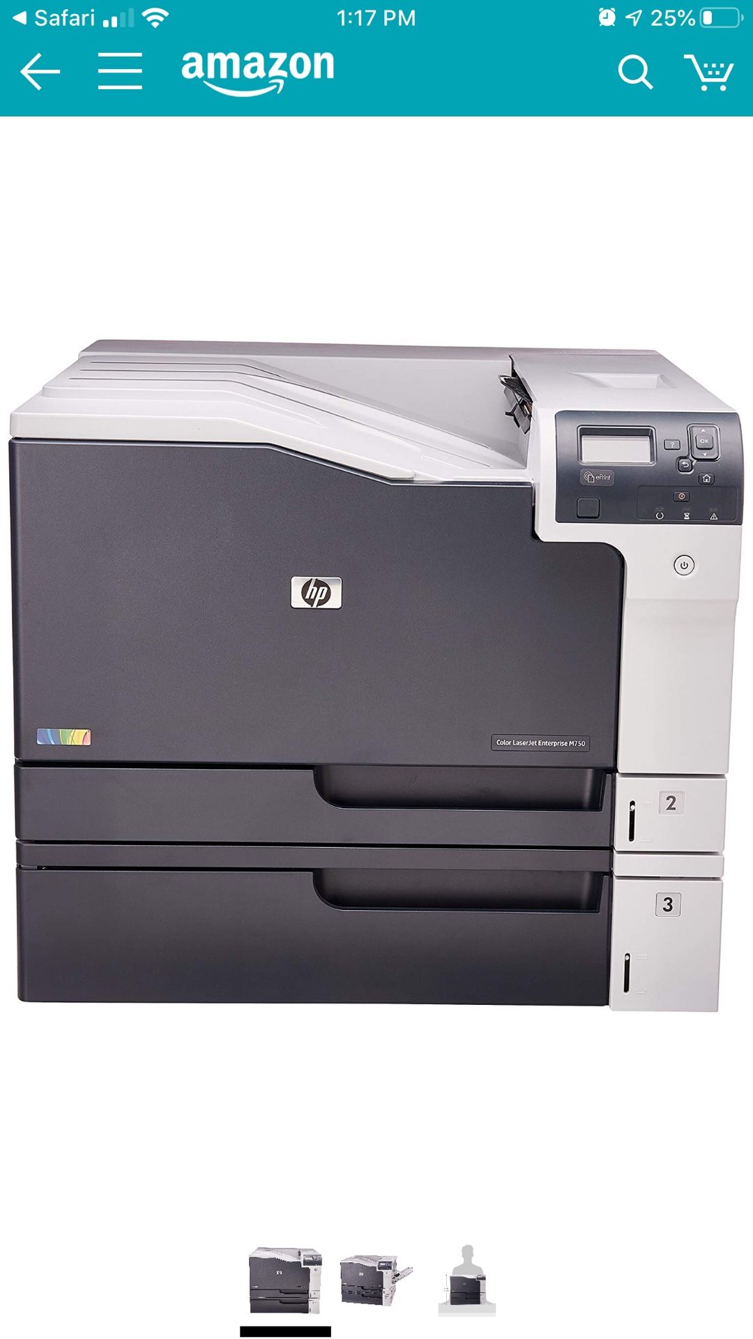 HP LASER PRINTER - Color Laserjet M750