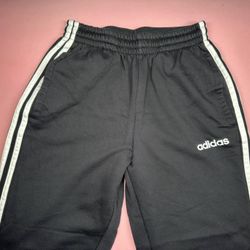 ADIDAS BLACK STRIPE SWEATPANTS JOGGERS SIZE S A1