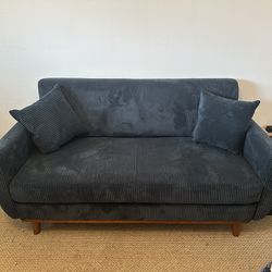 Like New Corduroy 65” Loveseat Couch