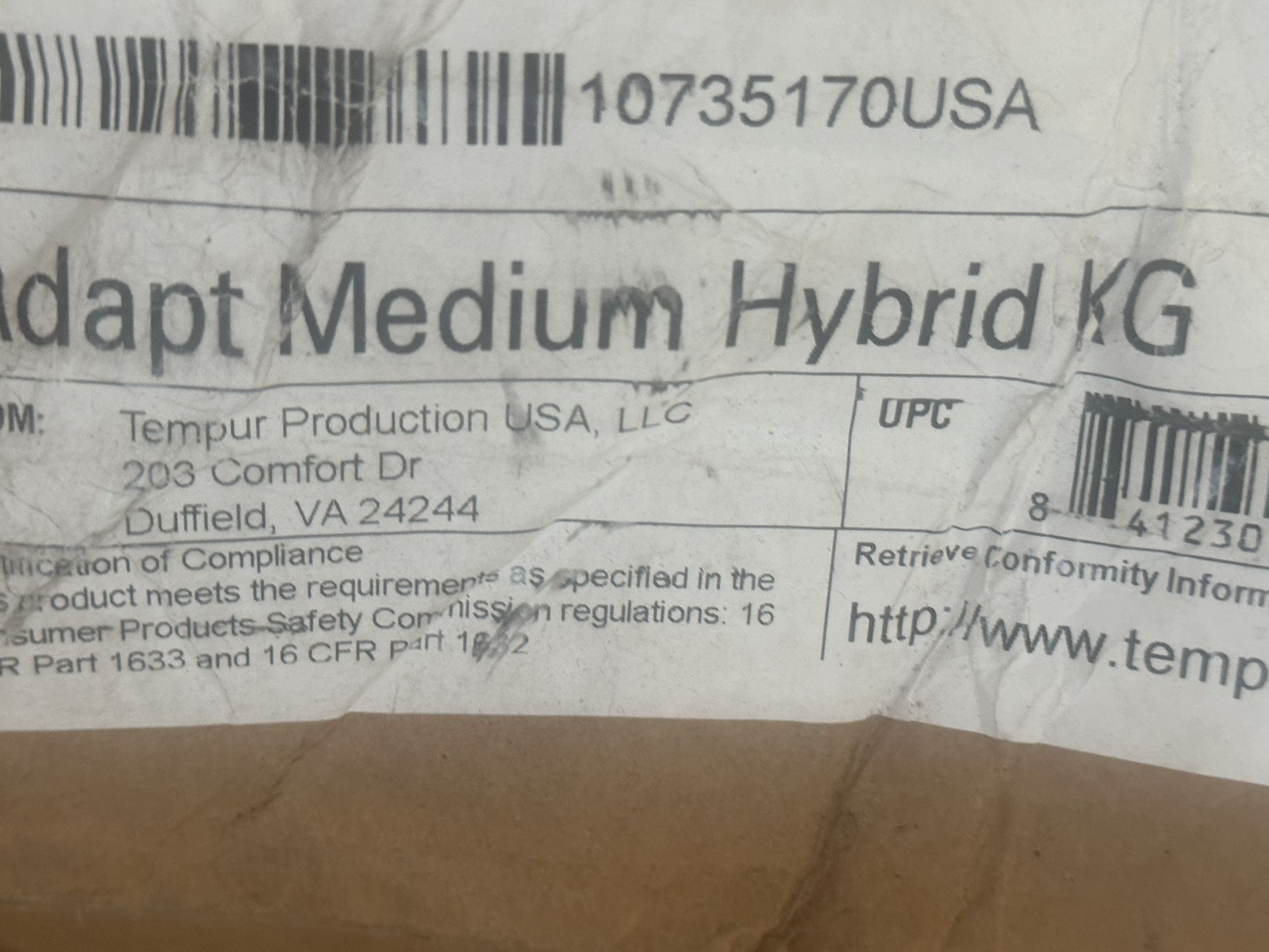 King Queen Size Tempurpedic ProAdapt,  ProBreeze,  LuxeBreeze Mattress  Pro Breeze /Luxe Adapt /Pro Adapt /Adapt /cloud /Tempur pedic contour Supreme 