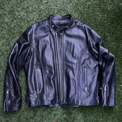 Leather Jacket Black Large 