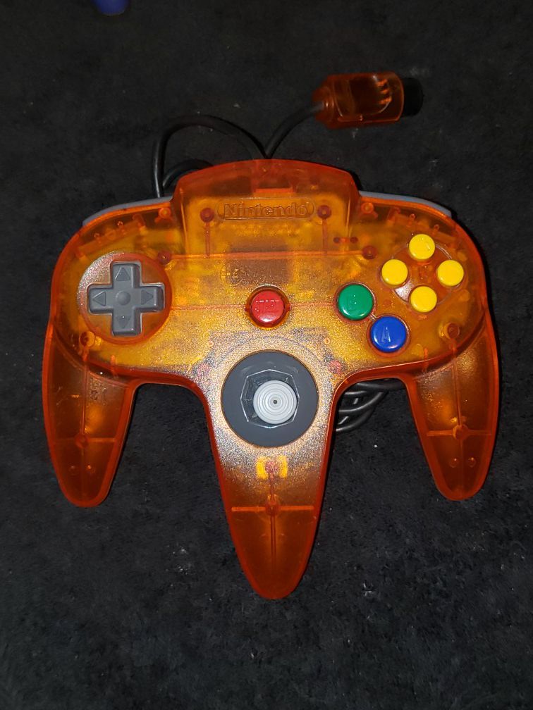 Nintendo 64 Fire Orange Controller N64 - Beautiful & Tight