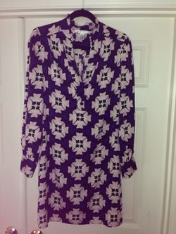 Diane von Furstenberg Silk Tunic Sheath Dress DVF