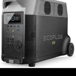 EF ECOFLOW Portable Power Station 3600Wh DELTA Pro, 120V AC Outlets x 5, 3600W, 2.7H Fast Charge, Li