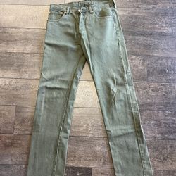 Olive Dyed Levi's 501 Denim Jeans sz 32x34