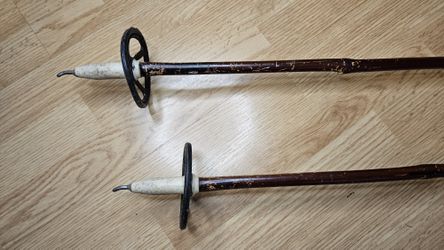 Vintage Bamboo Ski Poles