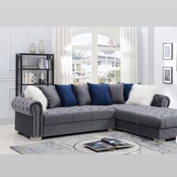 Grey  Sectional Couch