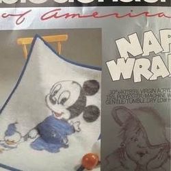 Disney Baby Mickey Mouse Blanket 30” x 40” Nap Wrap New