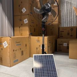 New Rechargeable Solar Fans‼️ Delivery Available ☀️ 