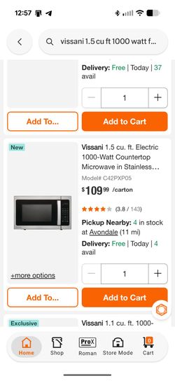Vissani microwave stainless steel (43 Ave and Baseline in Laveen)