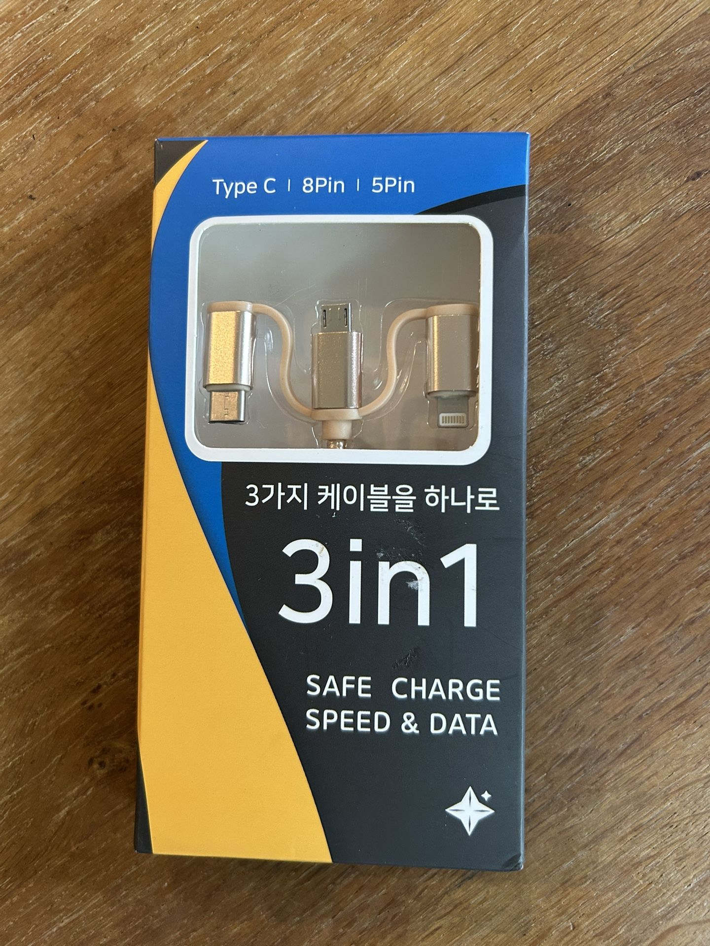 3 In 1 Safe Charge Speed & Data