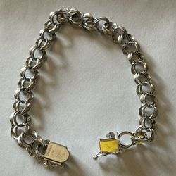Vintage Silver Charm Bracelet (925)