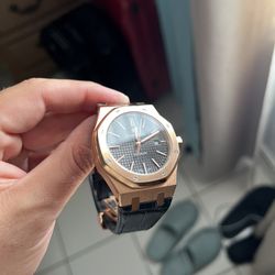 Gold Leather Watch