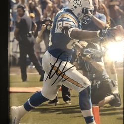 Antonio Gates Signed Framed Pic w/cert