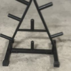 York Barbell Standard A-Frame 1" Weight Plate Tree by York Barbell. Very gently used in excellent condition. Location below  31705 Wesley Chapel blvd 
