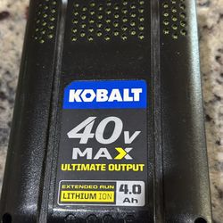 40v Lithium Ion Kobalt battery