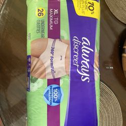 Women’s Always Discreet Women’s Underwear Size Xl