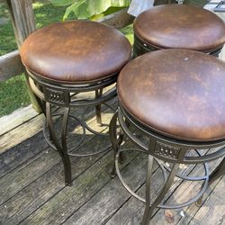 4 Tall Metal Bar Stools 