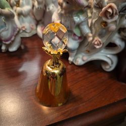 Vintage Gold & Crystal Decorative Table Bell
