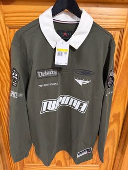 Jordan Mens Long sleeve polo size S