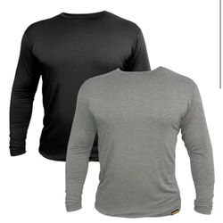FIRM GRIP Men's Medium Base Layer Long Sleeve Shirt (2-Pack) @Tools-193
