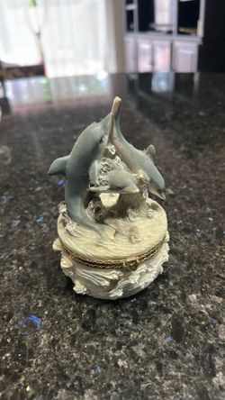 Dolphin trinket box
