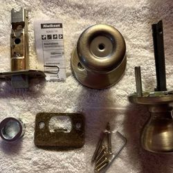 Kwikset Antique Brass Interior Privacy Keyless Lock Doorknob