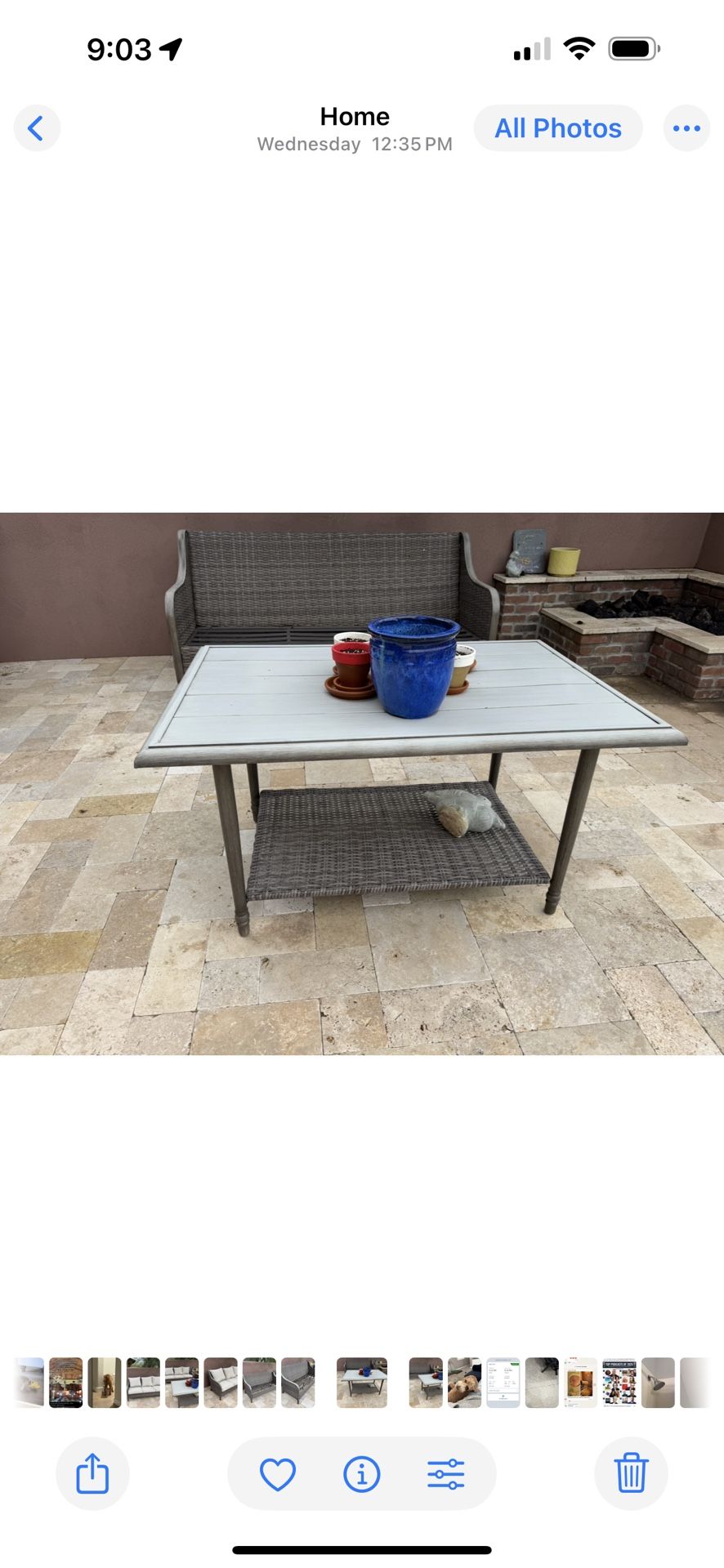 Outdoor Couch Frame And Table