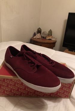 Maroon old school vans size 13