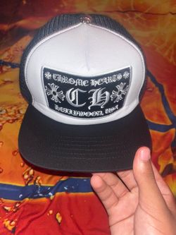 Black and white chrome trucker