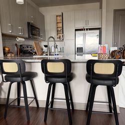 Swivel Bar Stools Set of 3